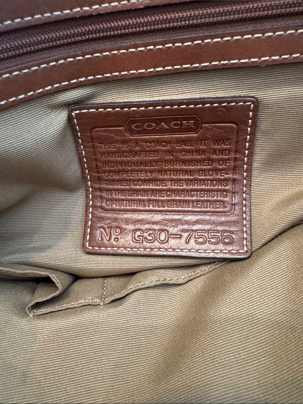 Vintage Coach Bag G30-7556 - Picture 2 of 15